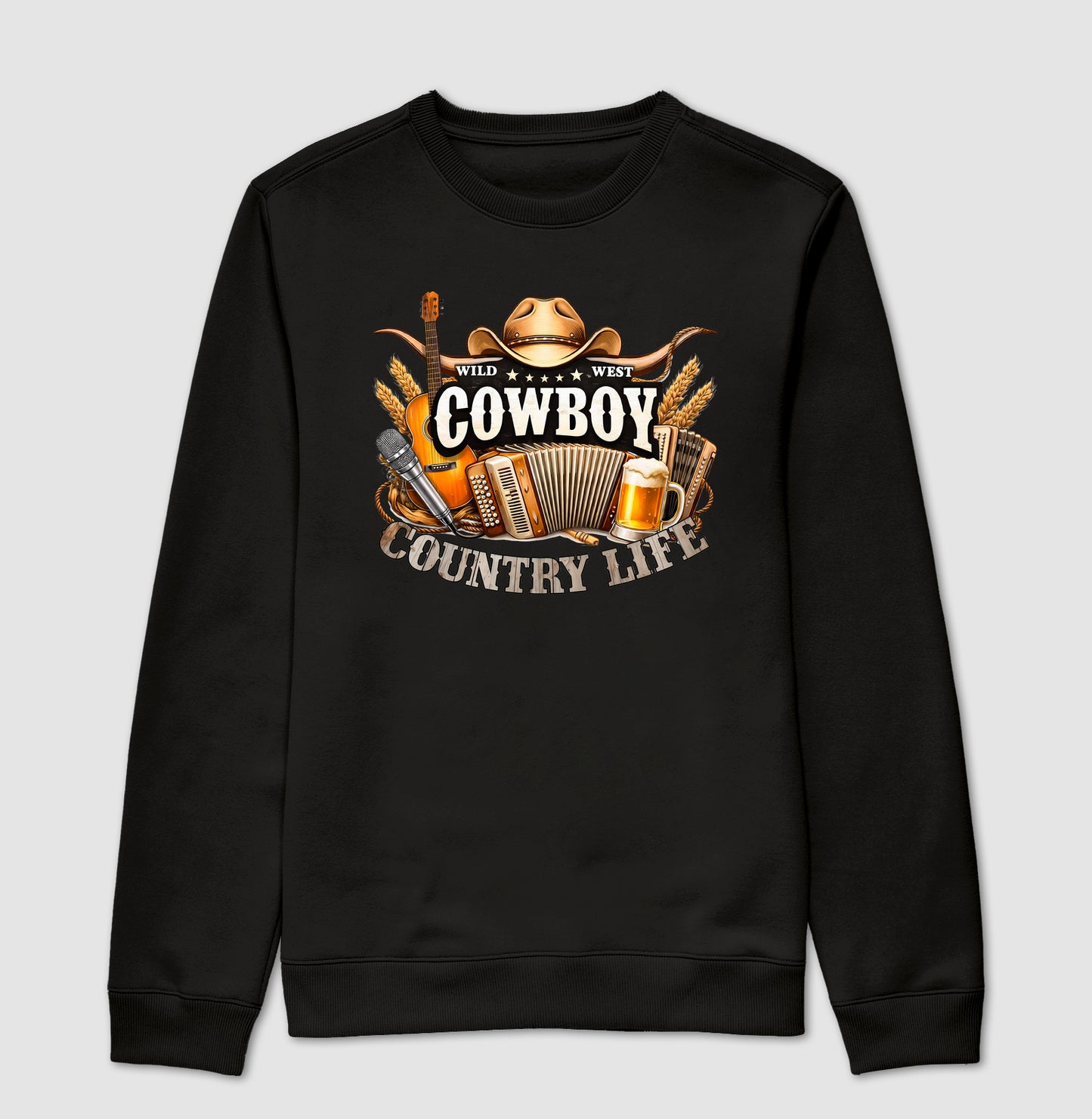 Suéter Moletom Cowboy Country Life – Vida no Ritmo do Sertão