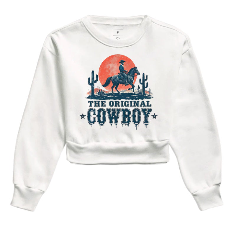 Cropped Moletom The Original Cowboy – Estampa Western Country Vintage