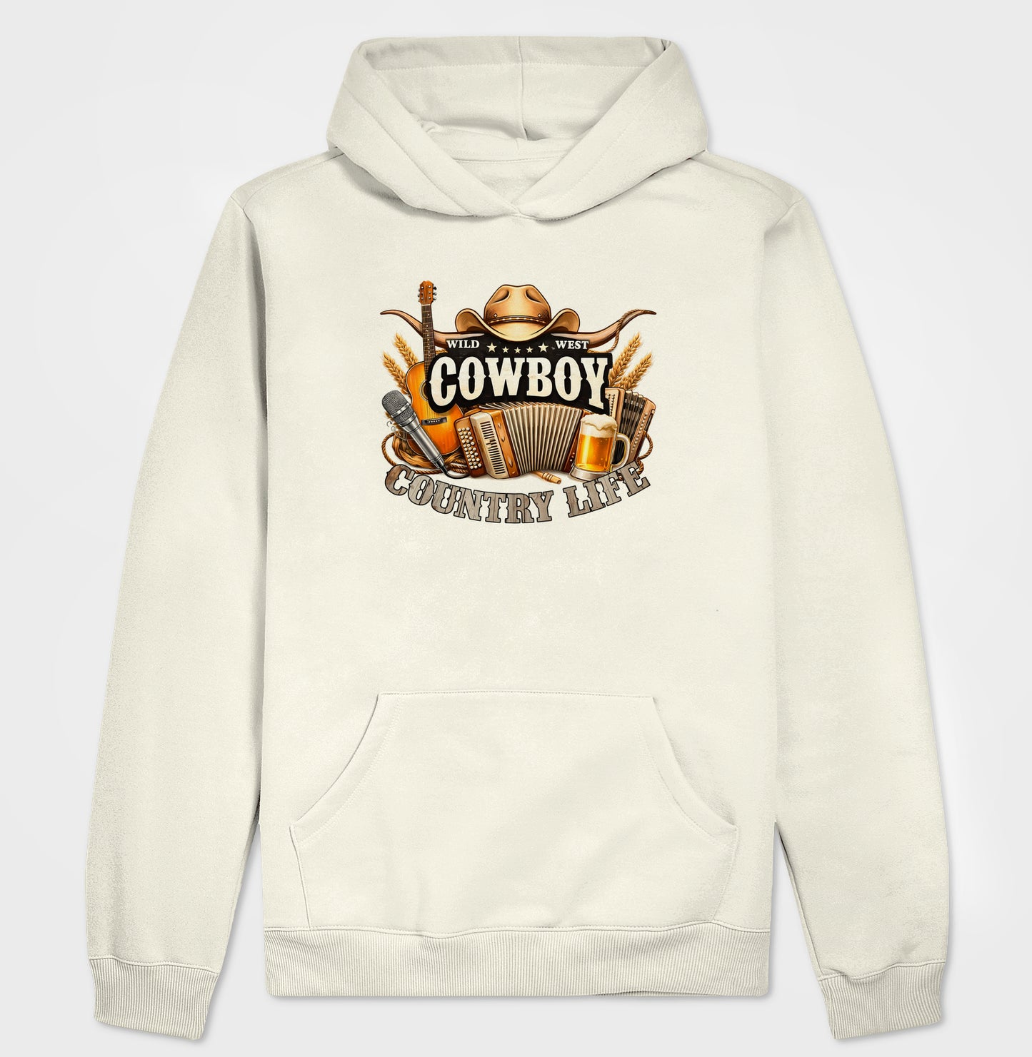 Hoodie Moletom Cowboy Country Life – Vida no Ritmo do Sertão