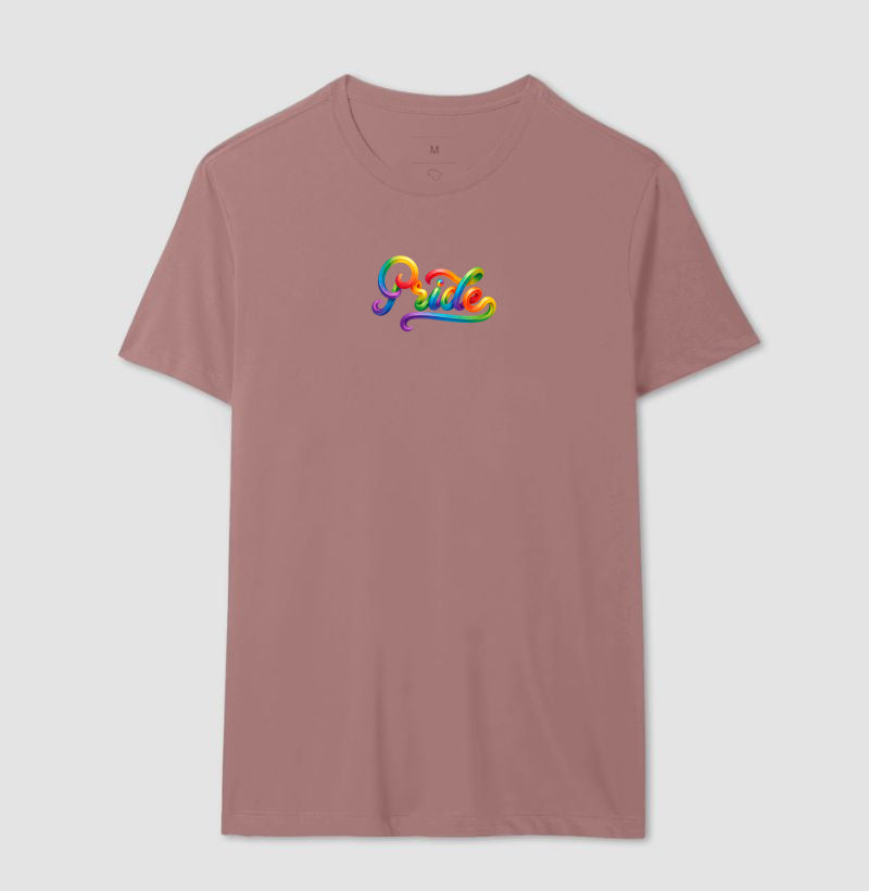 Camiseta Pride Arco-Íris Orgulho LGBTQIA+ Estampa Colorida Moderna e Inclusiva