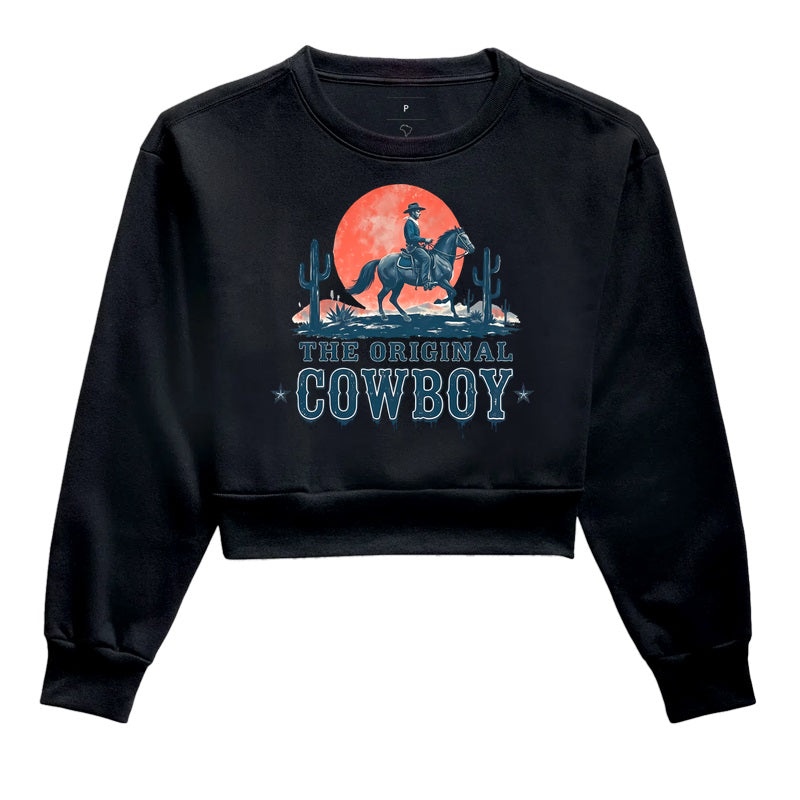 Cropped Moletom The Original Cowboy – Estampa Western Country Vintage