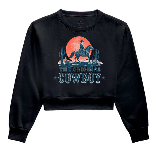 Cropped Moletom The Original Cowboy – Estampa Western Country Vintage