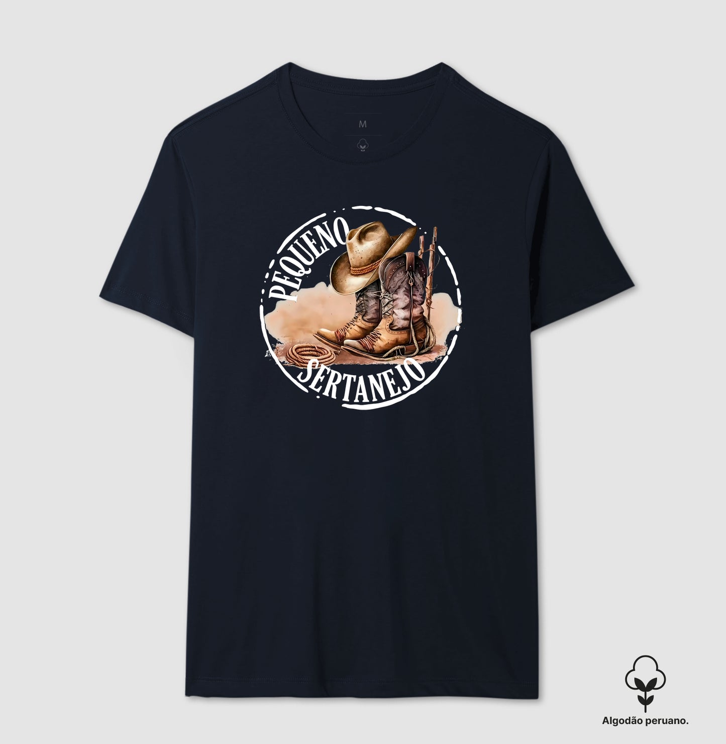Camiseta Algodão Peruano Pequeno Sertanejo - O Orgulho do Estilo Country