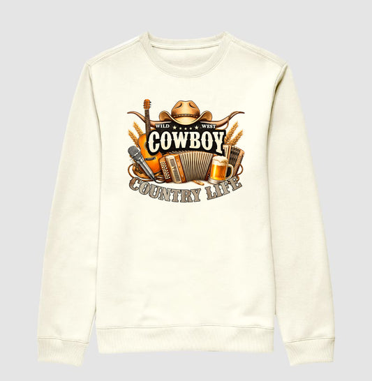 Suéter Moletom Cowboy Country Life – Vida no Ritmo do Sertão