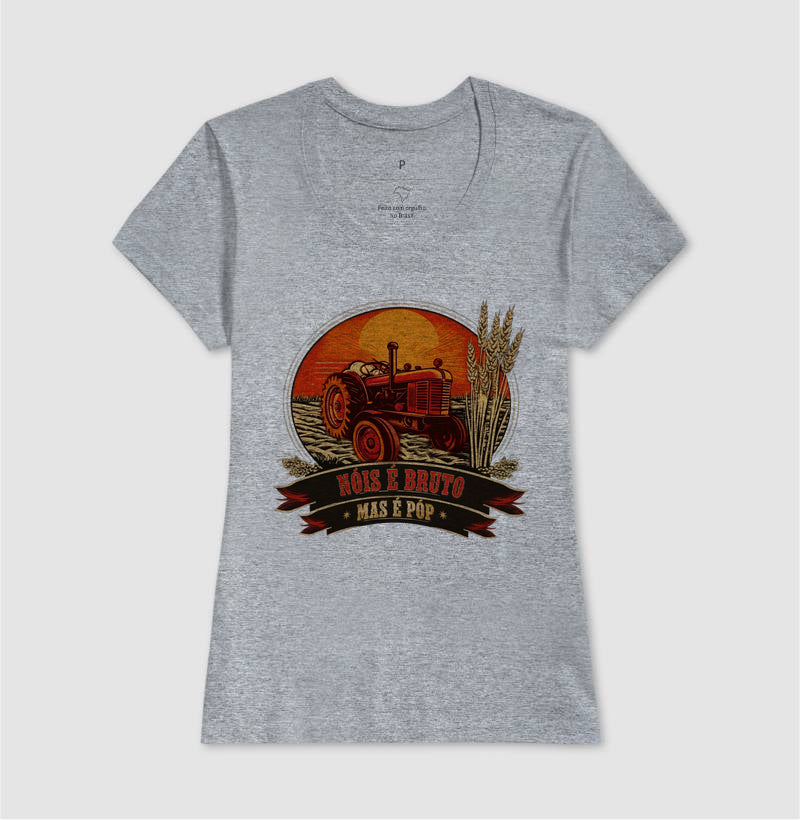 Camiseta Unisex Raiz no Campo Atitude na Rua