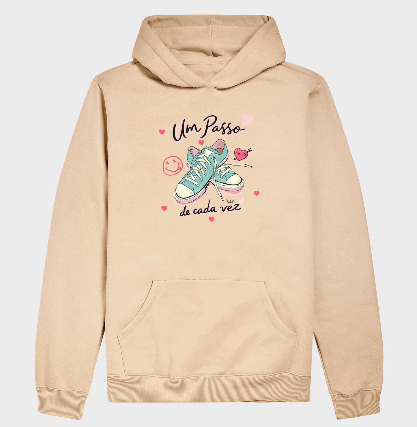Hoodie Moletom Um Passo de Cada Vez