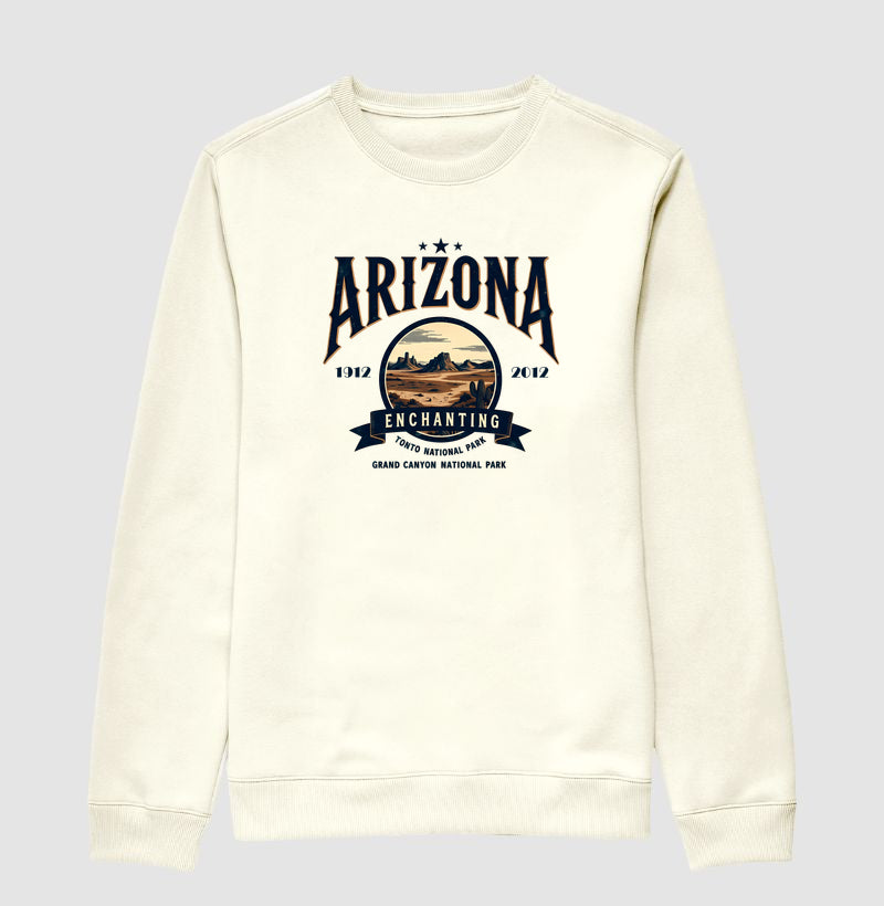 Suéter Moletom Arizona Enchanting – Estampa Vintage Deserto | Unissex