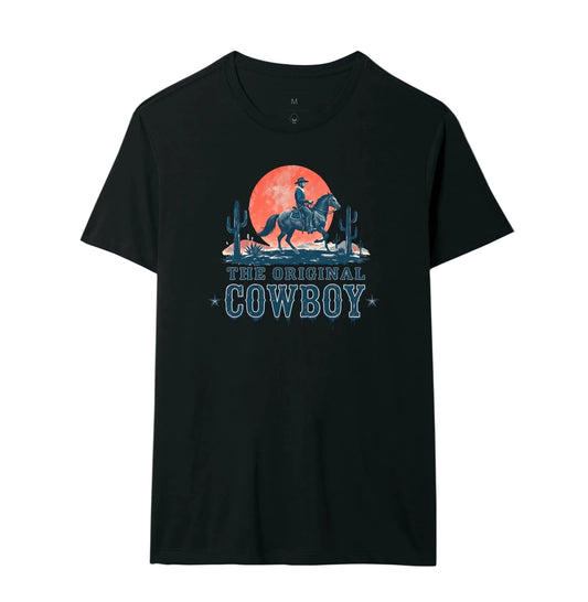 Camiseta Algodão Peruano The Original Cowboy – Estampa Western Country Vintage