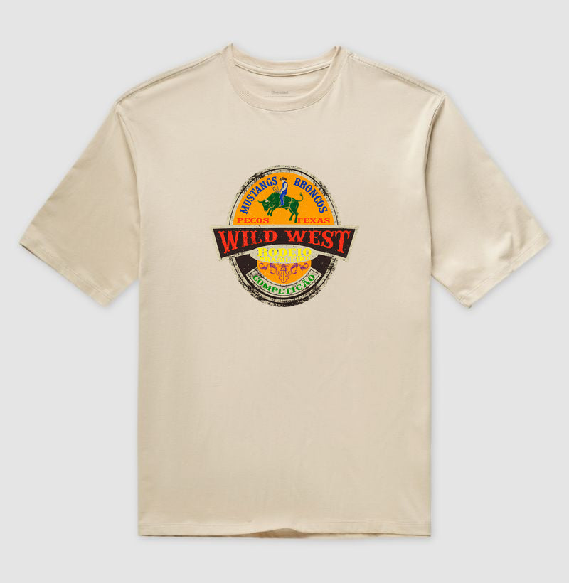 Camiseta Oversize Wild West Rodeio Brasileiro – Estampa Country Western Vintage