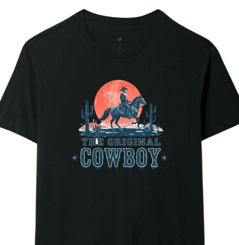 Camiseta The Original Cowboy – Estampa Western Country Vintage