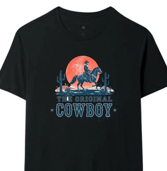 Camiseta The Original Cowboy – Estampa Western Country Vintage