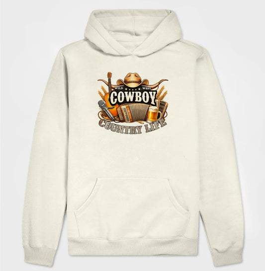 Hoodie Moletom Cowboy Country Life – Vida no Ritmo do Sertão
