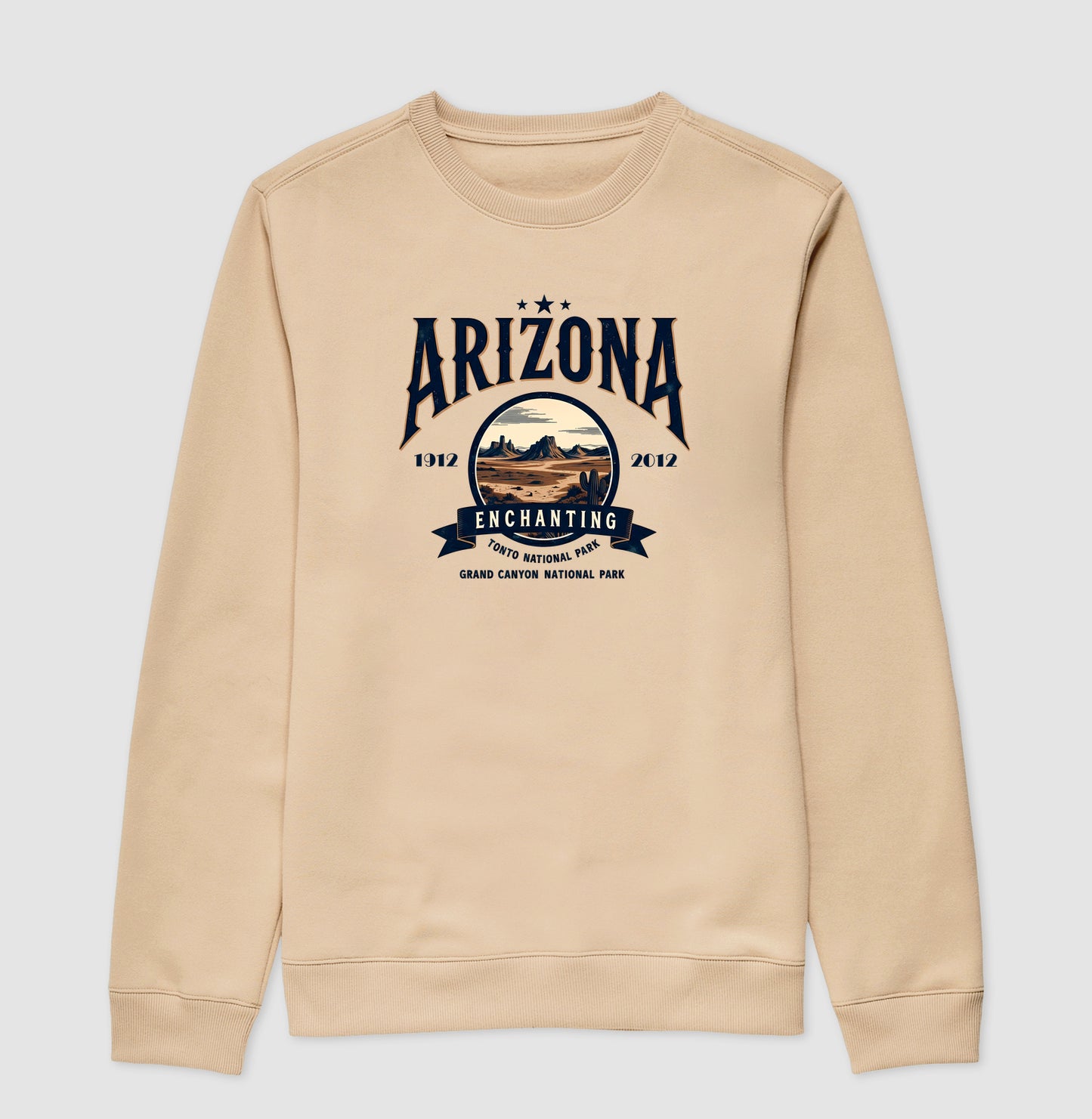 Suéter Moletom Arizona Enchanting – Estampa Vintage Deserto | Unissex