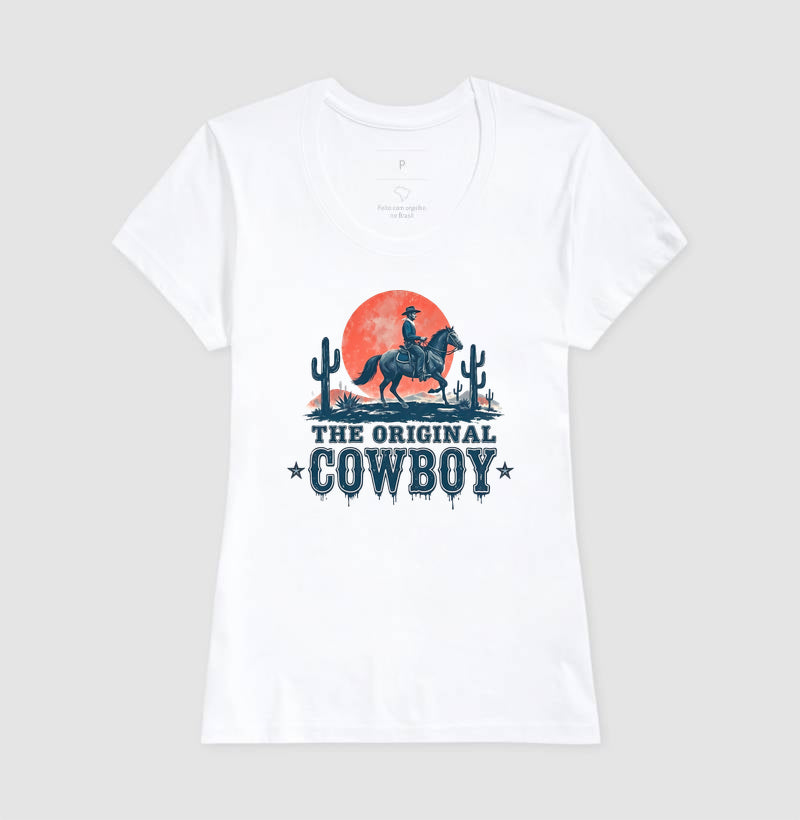 Camiseta The Original Cowboy – Estampa Western Country Vintage