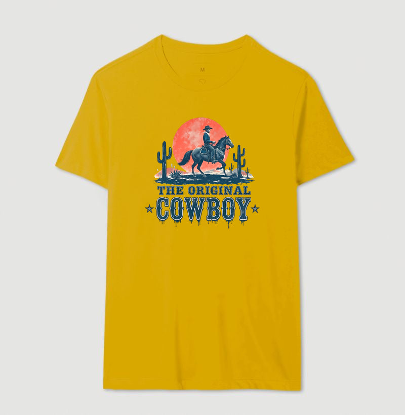 Camiseta The Original Cowboy – Estampa Western Country Vintage