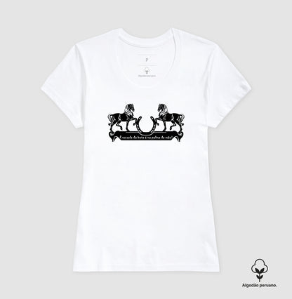 Camiseta Masculina Na Sola da Bota, na Palma da Mão 🧲🐎