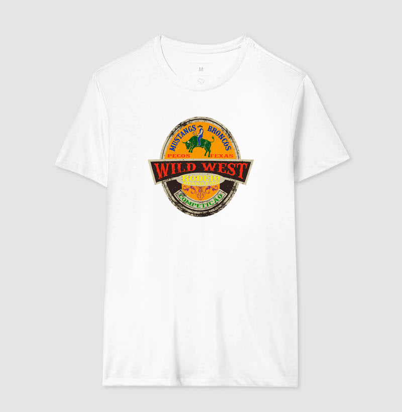 Camiseta Wild West Rodeio Brasileiro – Estampa Country Western Vintage