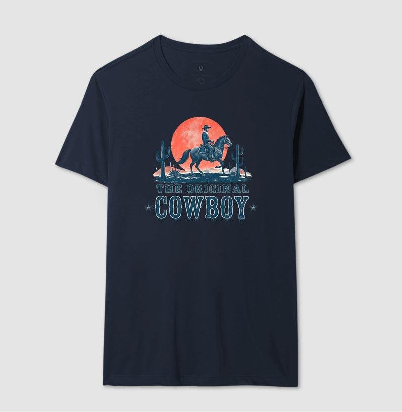Camiseta The Original Cowboy – Estampa Western Country Vintage