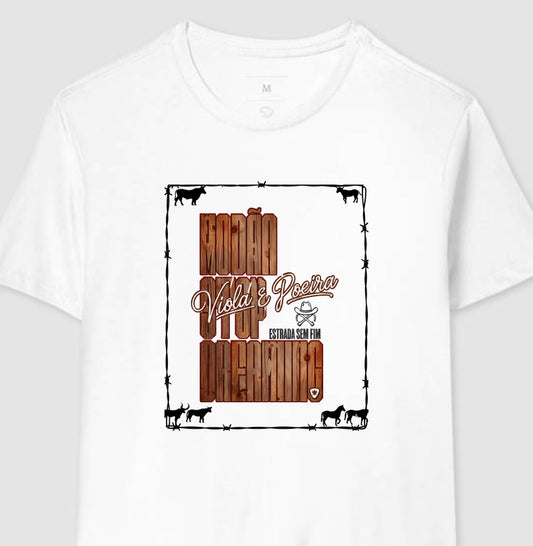 Camiseta Modão Viola & Poeira – Nunca Pare de Sonhar