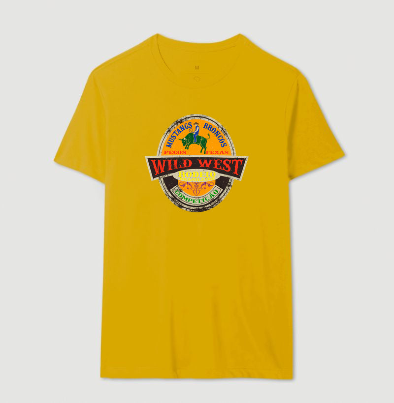Camiseta Wild West Rodeio Brasileiro – Estampa Country Western Vintage