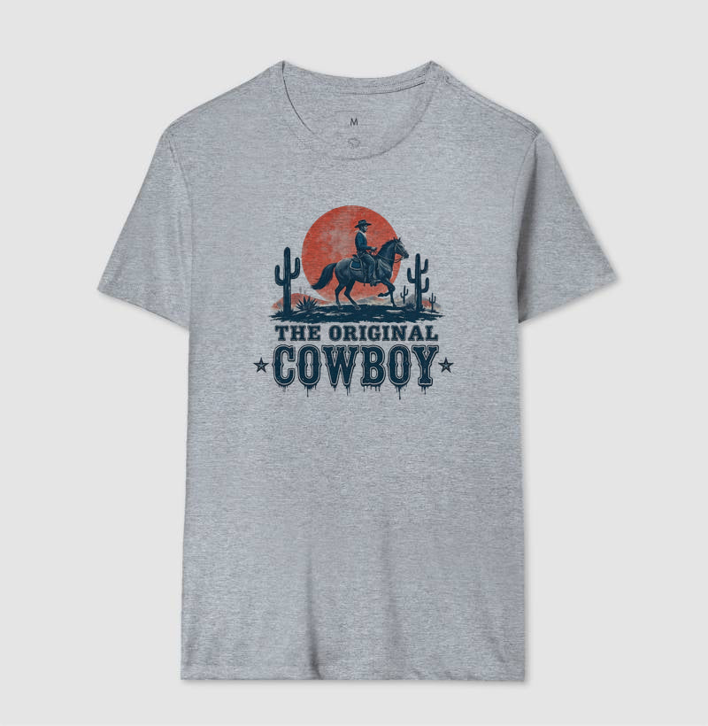 Camiseta The Original Cowboy – Estampa Western Country Vintage