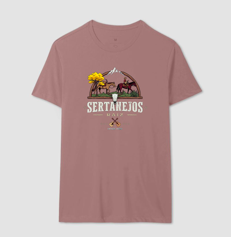 Camiseta Sertanejos Raiz: Tradição, Viola e a Essência do Sertão